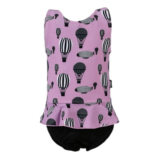 Violet Swimsuit Diaper Pink
