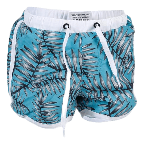 Palm Swim Diaper Shorts Blue