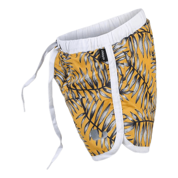 Palm Swim Diaper Shorts Yellow