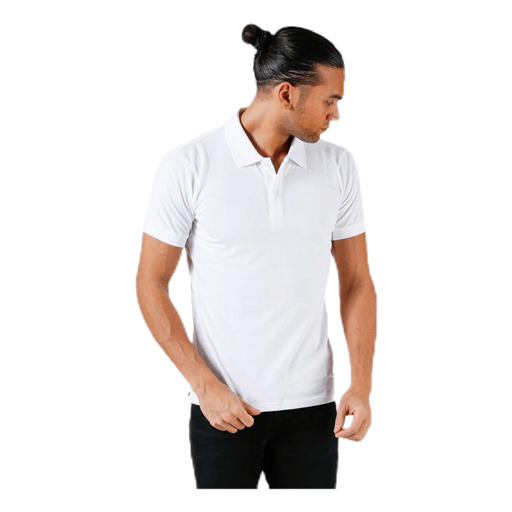 Pique Polo Shirt White