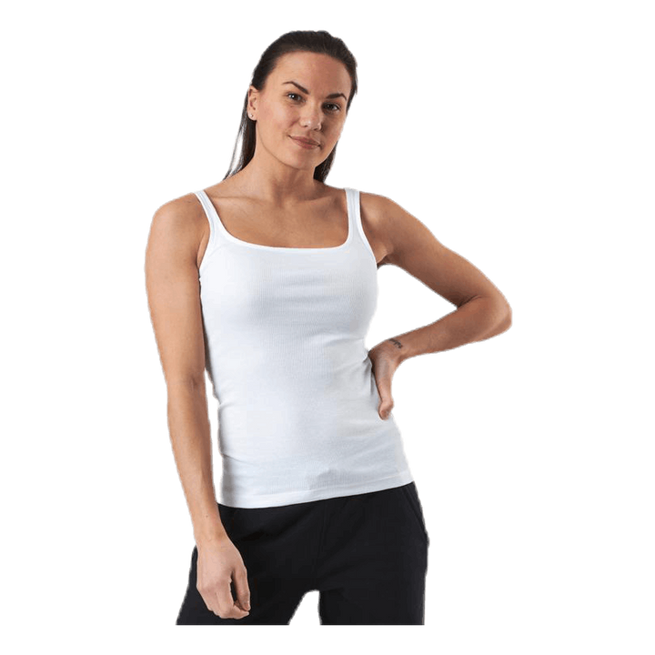 Tank Ribbed  White