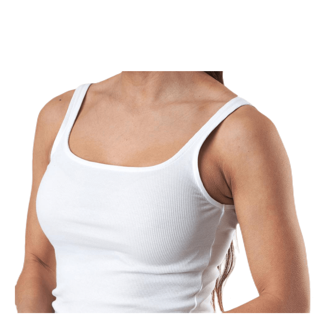 Tank Ribbed  White