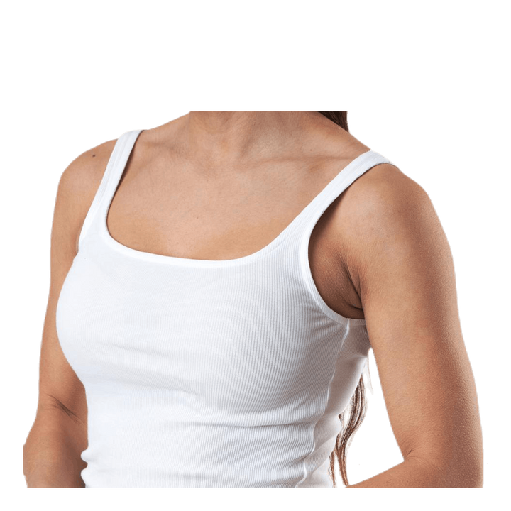 Tank Ribbed  White