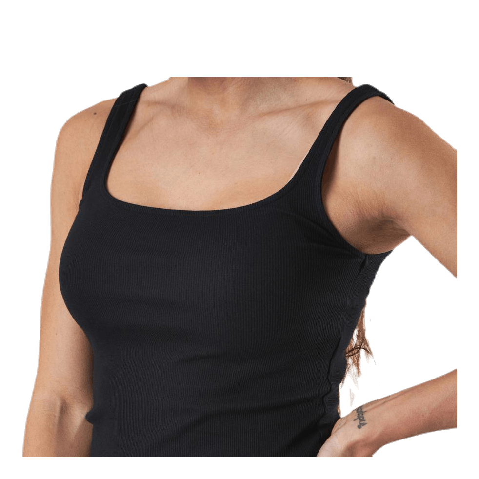 Tank Ribbed  Black