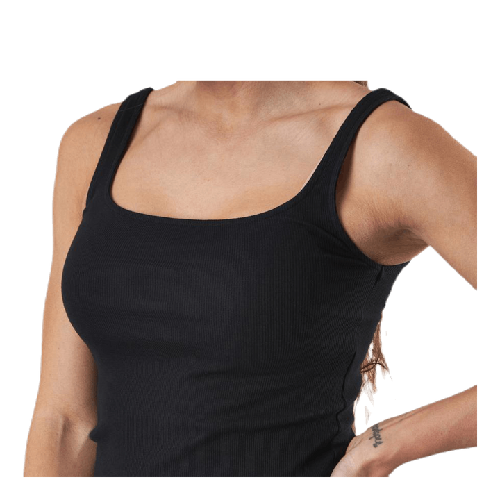 Tank Ribbed  Black