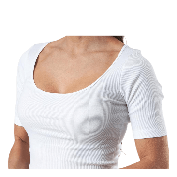 T-shirt Ribbed White