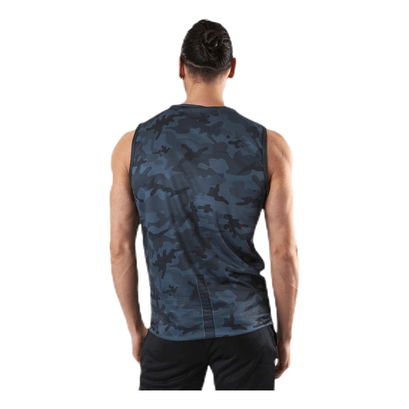 Sniper Blue Sleeveless Tee Blue/Patterned