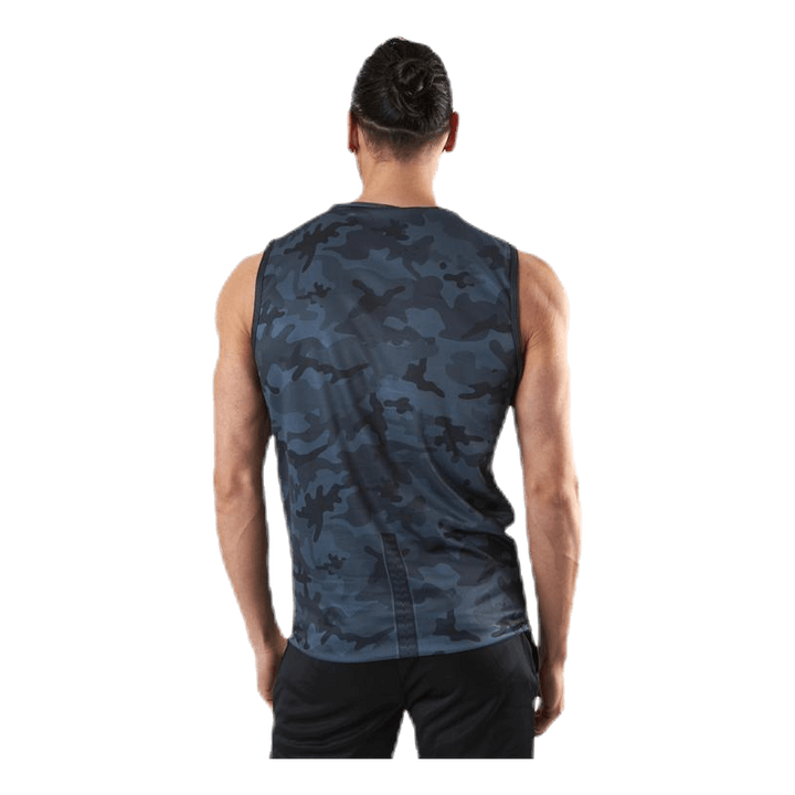 Sniper Blue Sleeveless Tee Blue/Patterned