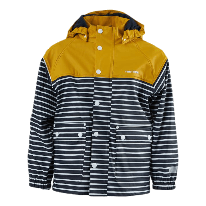 Wings Fleece-Lined Rain Jacket Blue/Yellow