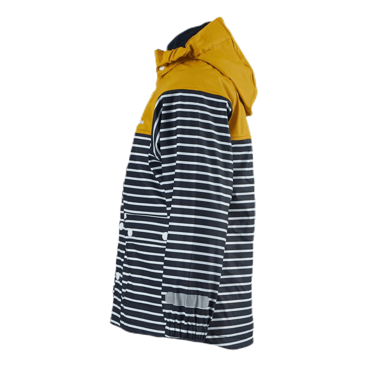 Wings Fleece-Lined Rain Jacket Blue/Yellow