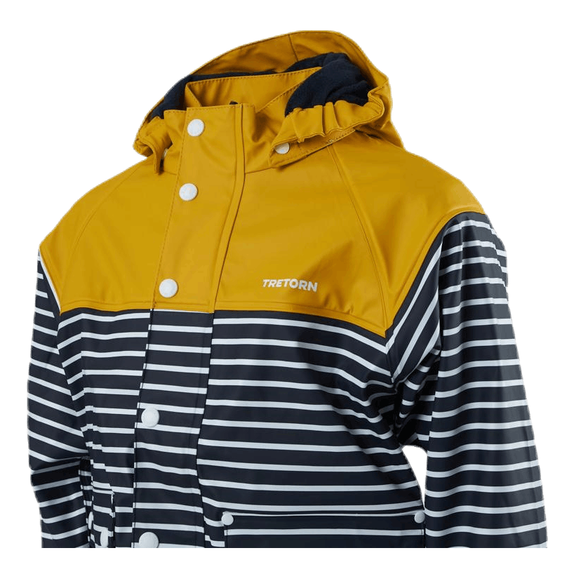 Wings Fleece-Lined Rain Jacket Blue/Yellow