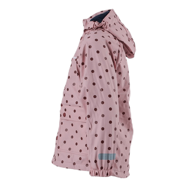 Wings Fleece-Lined Rain Jacket Pink