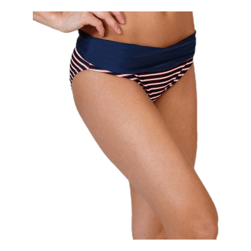 Retro Folded Brief Blue/Patterned