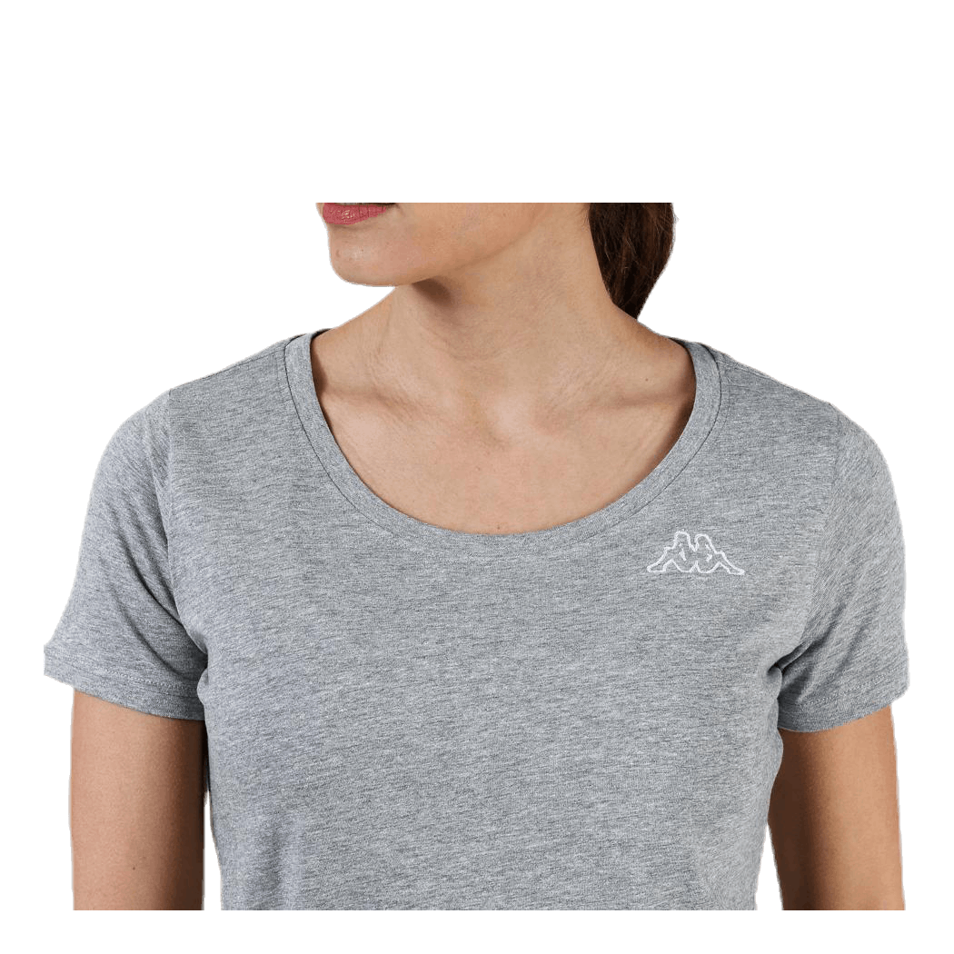 T-Shirt S/S, Logo Momba Grey