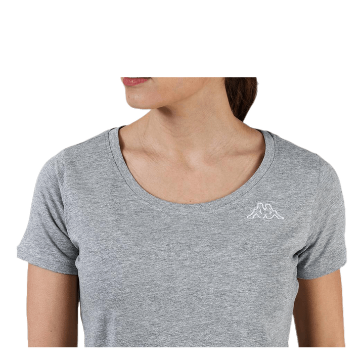 T-Shirt S/S, Logo Momba Grey