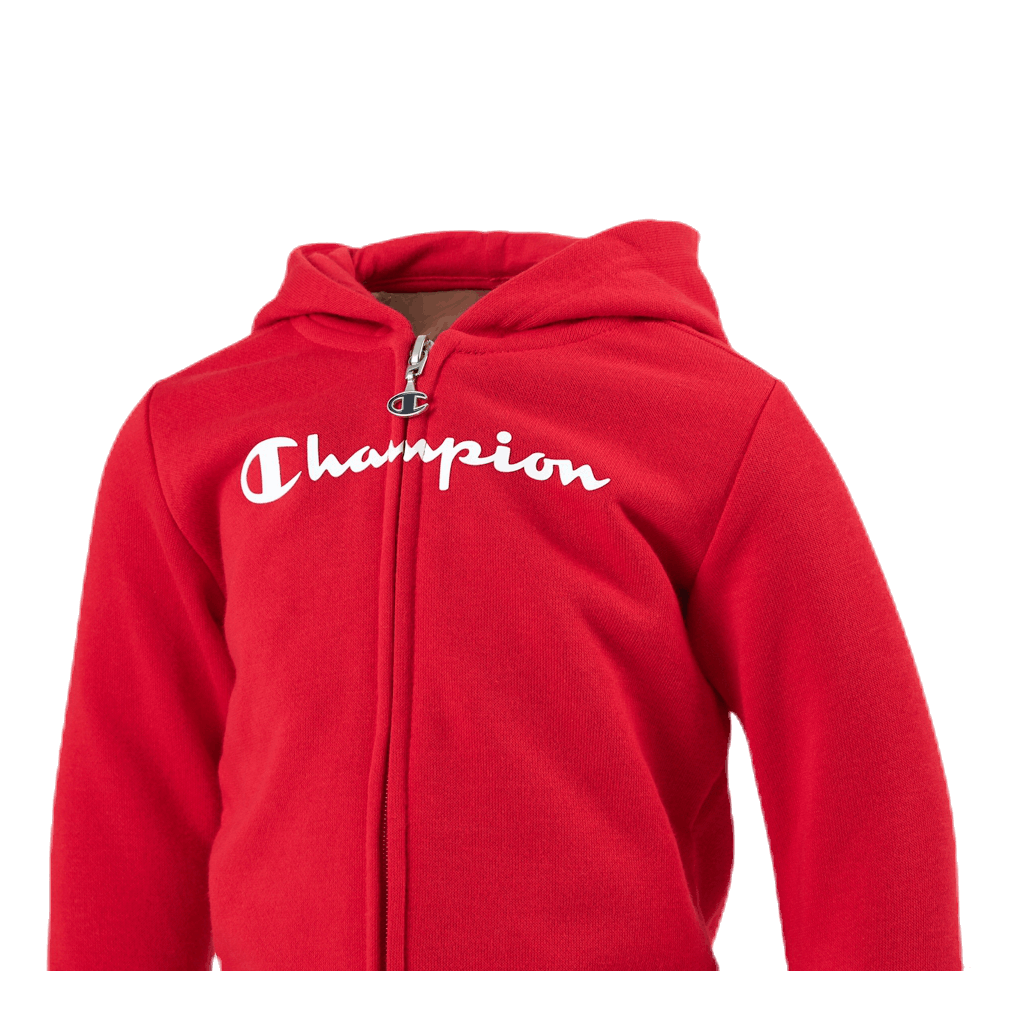Champion Hooded Full Zip Suit Junior Red Sportamore