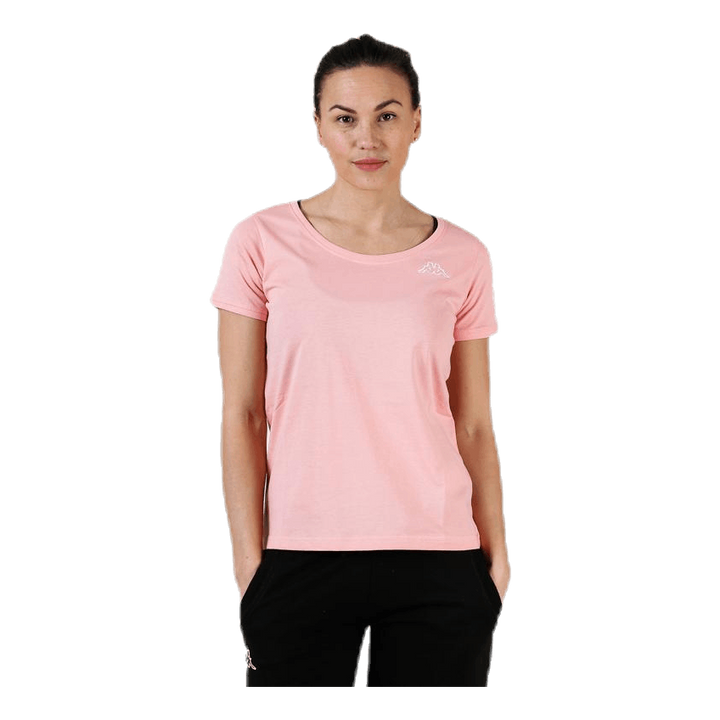 T-Shirt S/S, Logo Momba Pink