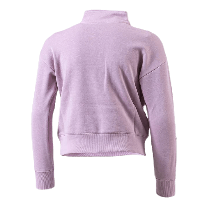 Girls Half Zip Sweatshirt Pink