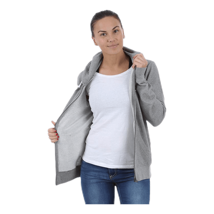 Hooded FullZip Sweatshirt Grey