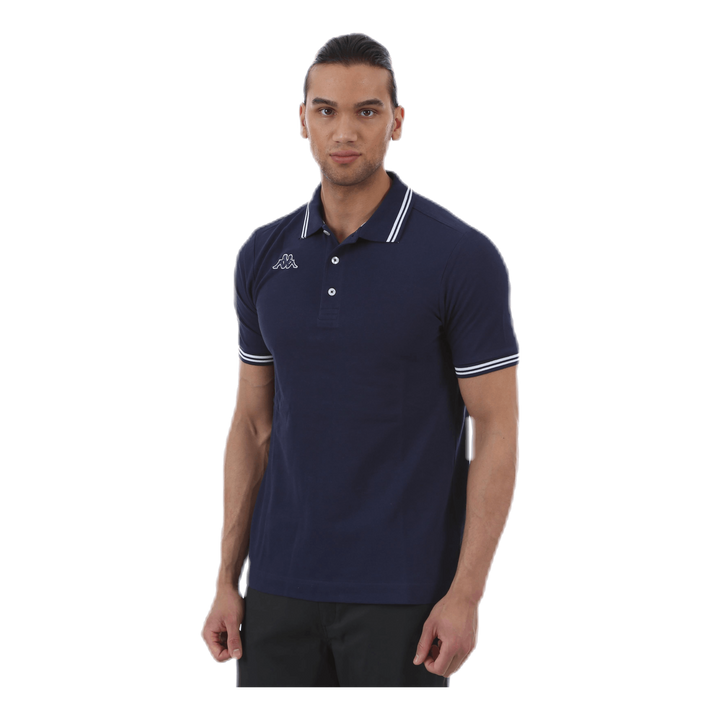 Maltax Polo S/S Blue/White