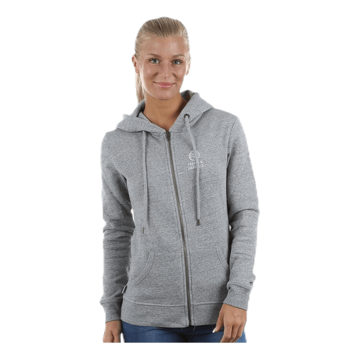 Classic Zip Hood Grey