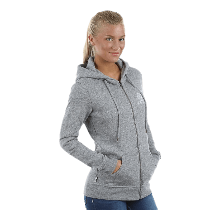 Classic Zip Hood Grey