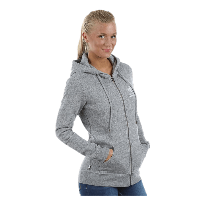 Classic Zip Hood Grey