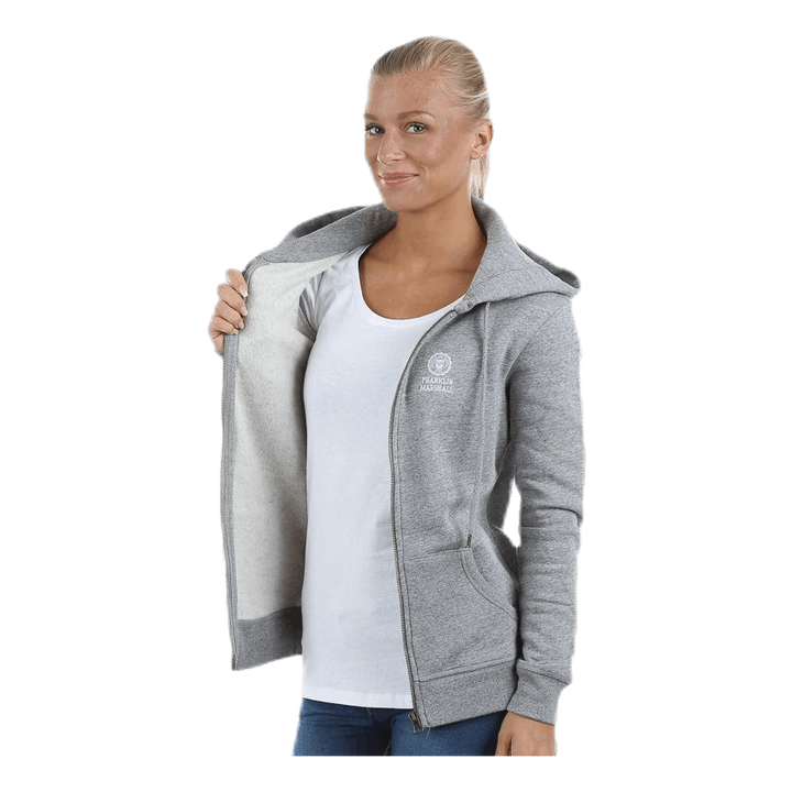 Classic Zip Hood Grey