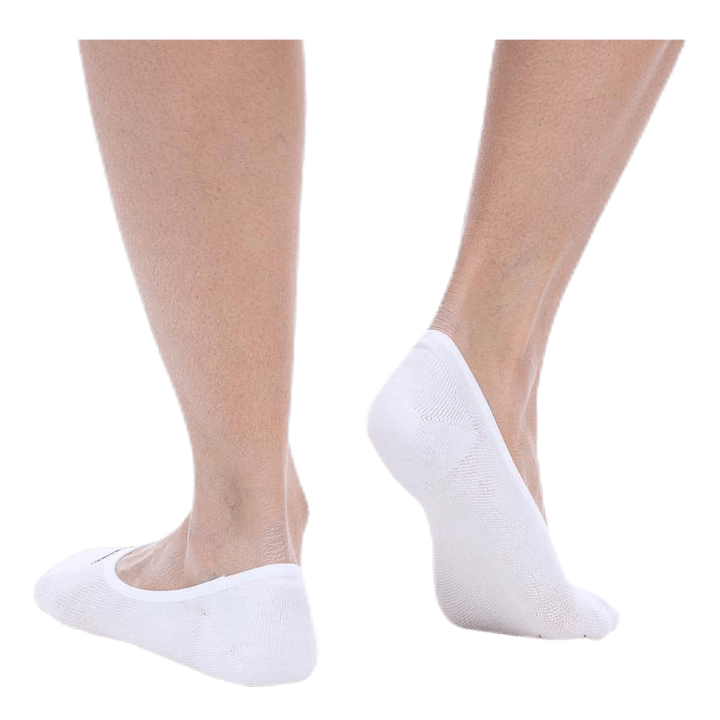 Everyday Lightweight Women's Training Footie Socks (3 Pairs) WHITE/BLACK