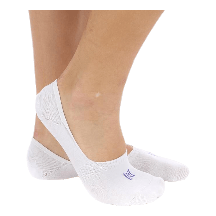 Scarlett 2-pack Invisible Sock Lady White