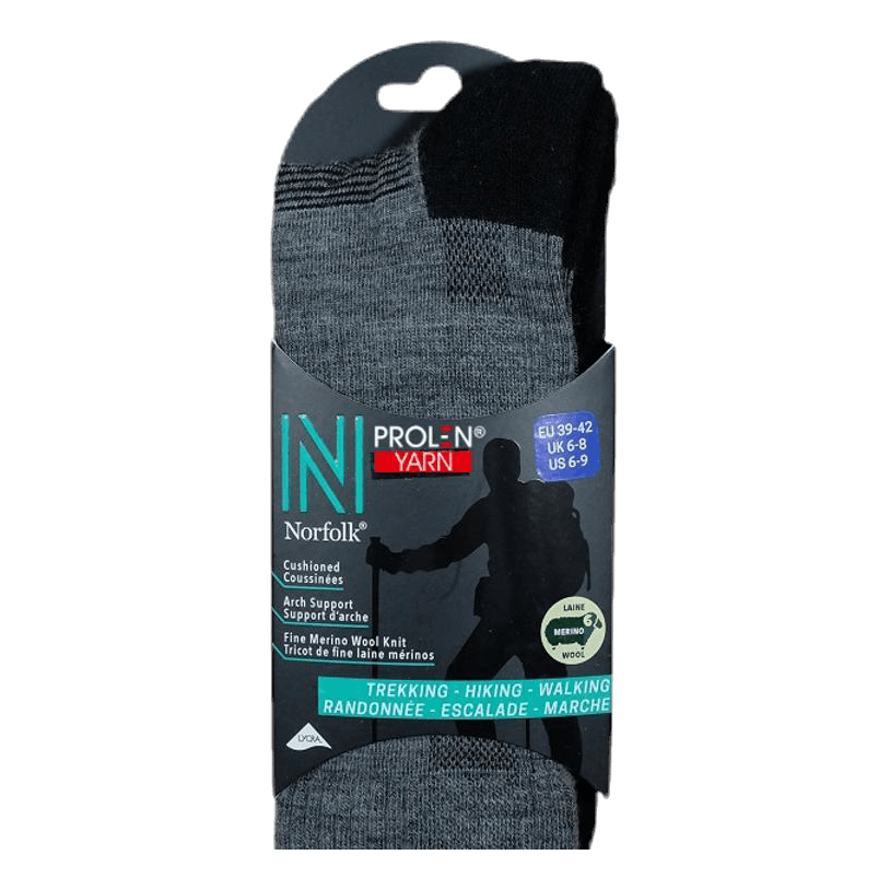 Merino Trekking Socks - Leonardo Grey