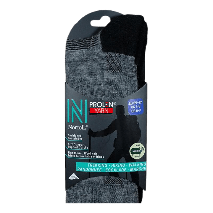 Merino Trekking Socks - Leonardo Grey