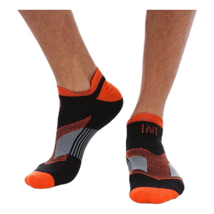 Sebastian Thin Running Sock Low-cut Orange/Black