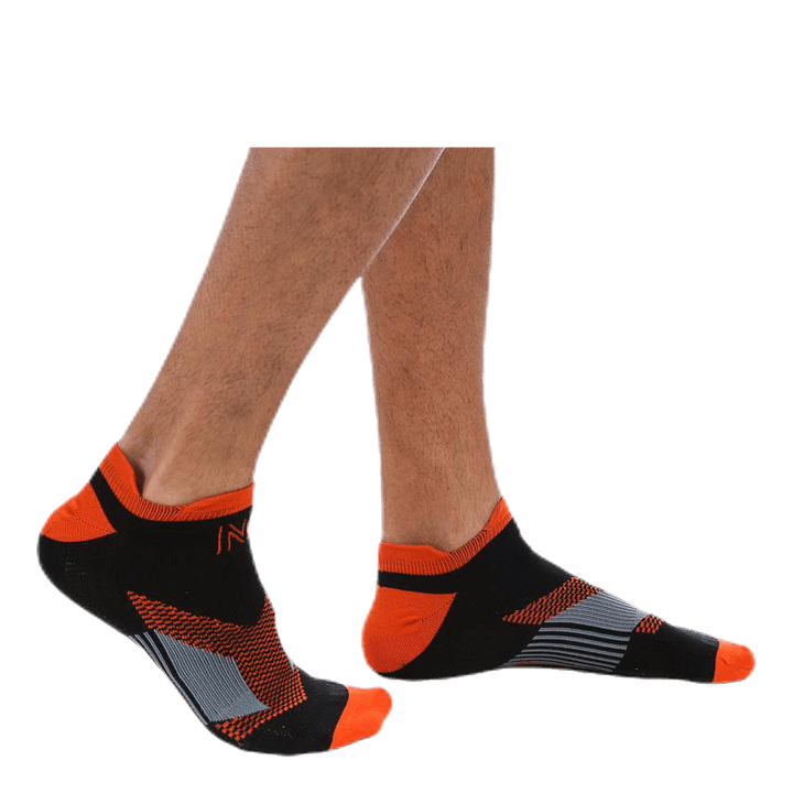 Sebastian Thin Running Sock Low-cut Orange/Black