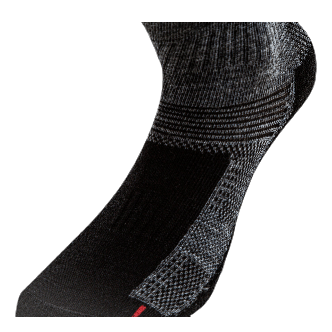 2-pack Merino Wool Walking Socks Junior - Leonardo Grey