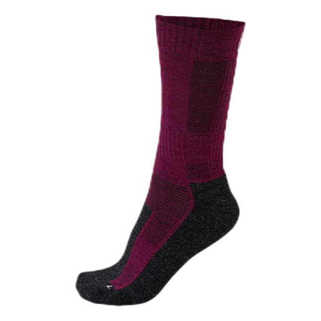 Merino Trekking Socks - Leonardo Grey/Red