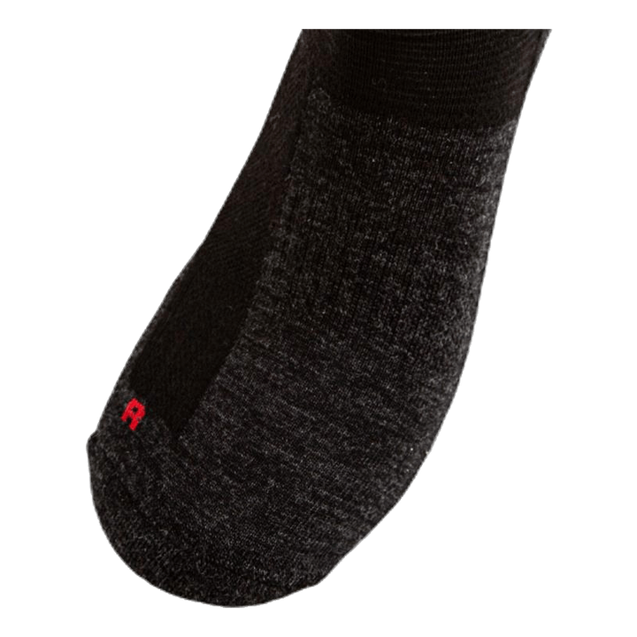 Leonardo Qtr - 2-pack Merino Wool Quarter Length Walking Socks Black