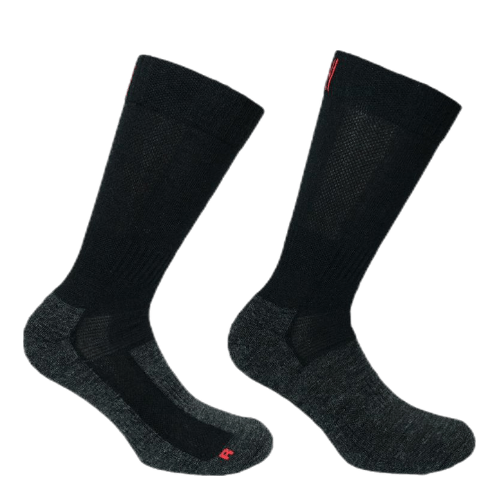 Merino Trekking Socks - Leonardo Black