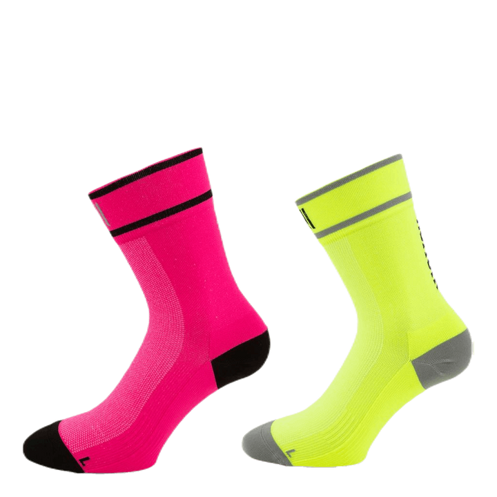 Cycling and Running Socks - Adam Purple/Green