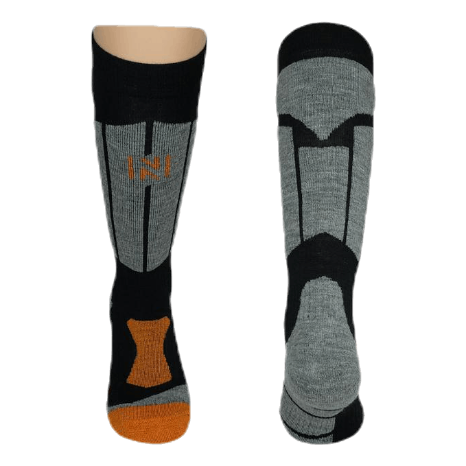 Aspen - Ski and Snowboarding Socks w Merino Wool and CLIMAYARN Black