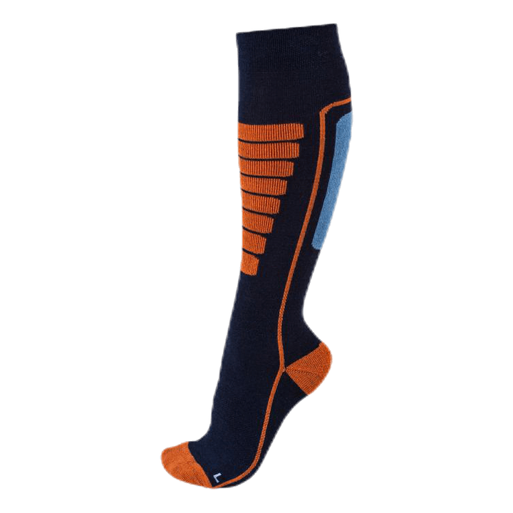 Courchevel - Ski and Snowboarding Socks w Merino Wool Blue