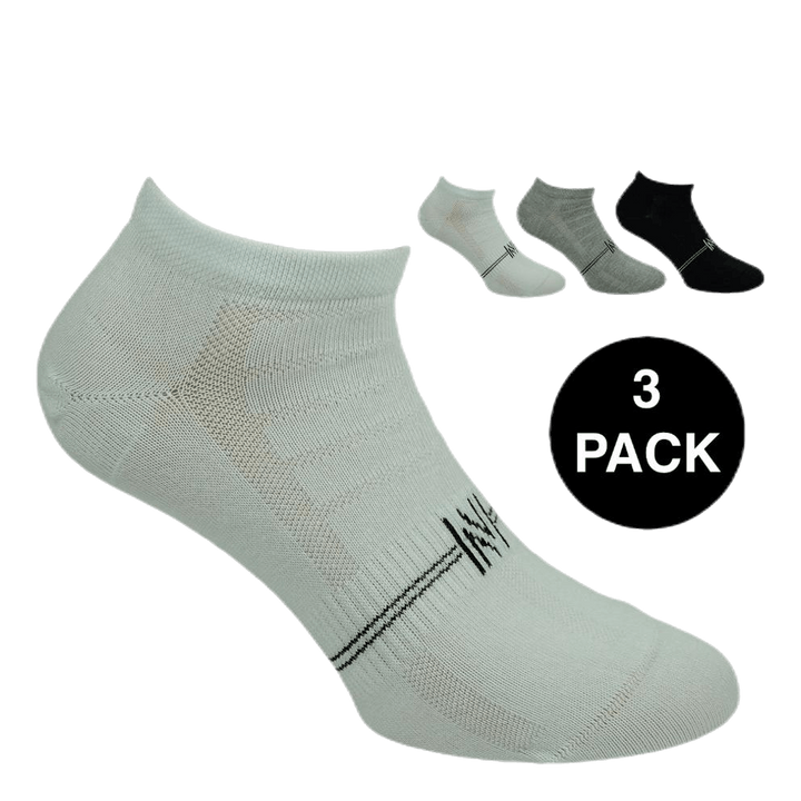 Fresh- 3-Pack Cotton Low Cut Training Socks Patterned