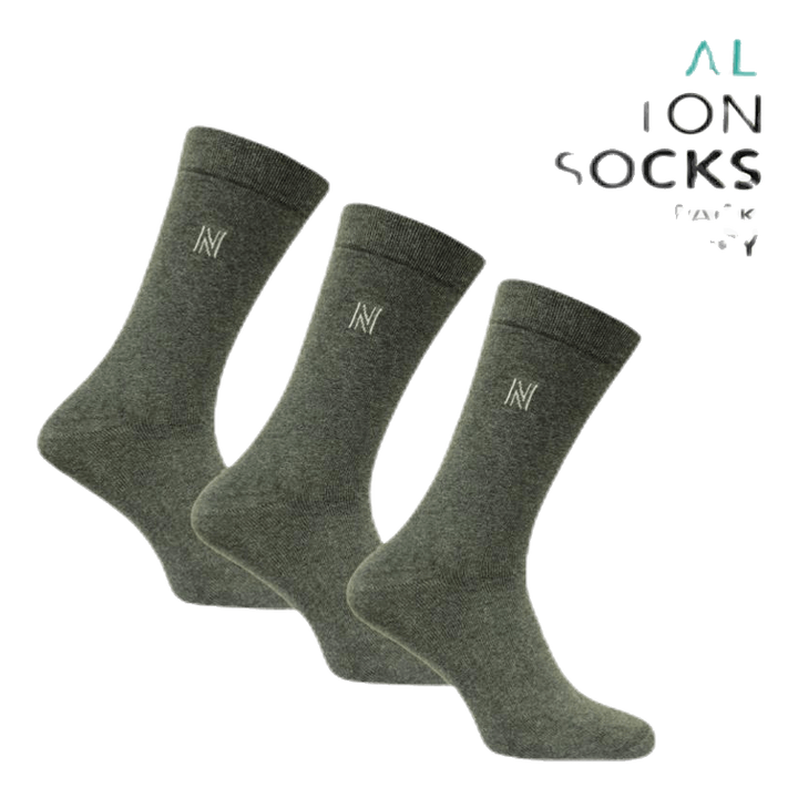 3-Pack Casual Socks - Brody Grey