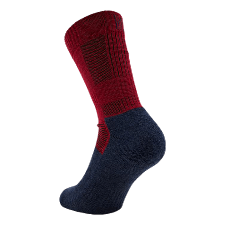 Merino Trekking Socks - Leonardo Blue/Red