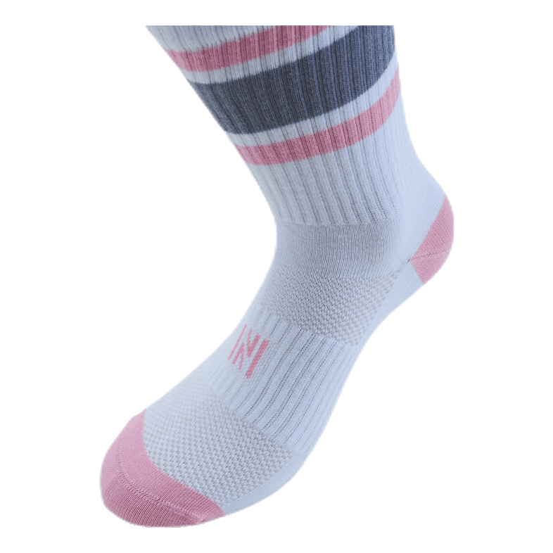 Retro 2-pack Sport Socks Pink/White