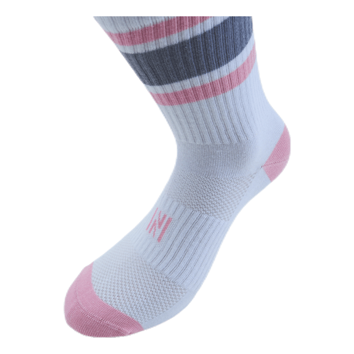 Retro 2-pack Sport Socks Pink/White