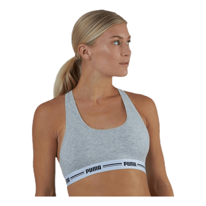 Iconic Racer Back Top Grey