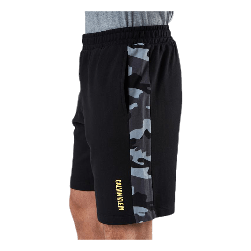 Camo 9" Knit Shorts Patterned/Black