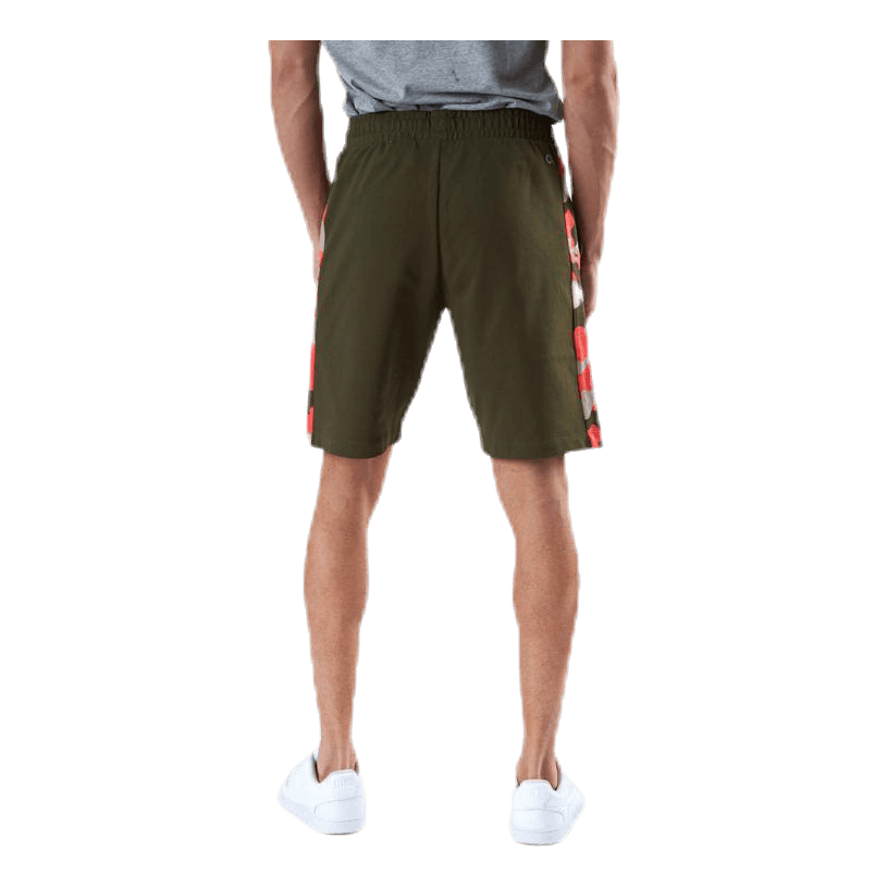 Camo 9" Knit Shorts Patterned/Green