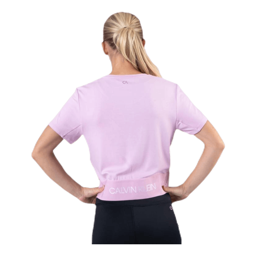 Cropped Short Sleeve T-Shirt Pink